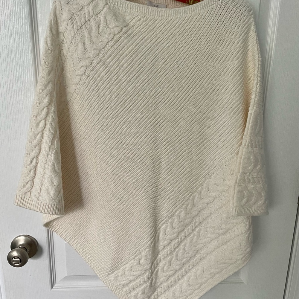Knit poncho